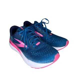 Brooks Womens 11 Ghost 16 GTX 1204191B422 Blue Running Shoes Sneakers Cushion